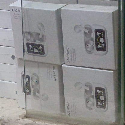 A9 Pro Bluetooth Earbuds – Dark Noise Killer 🔥 | ANC+ENC | Power Display Case | iPhone & Android Compatible